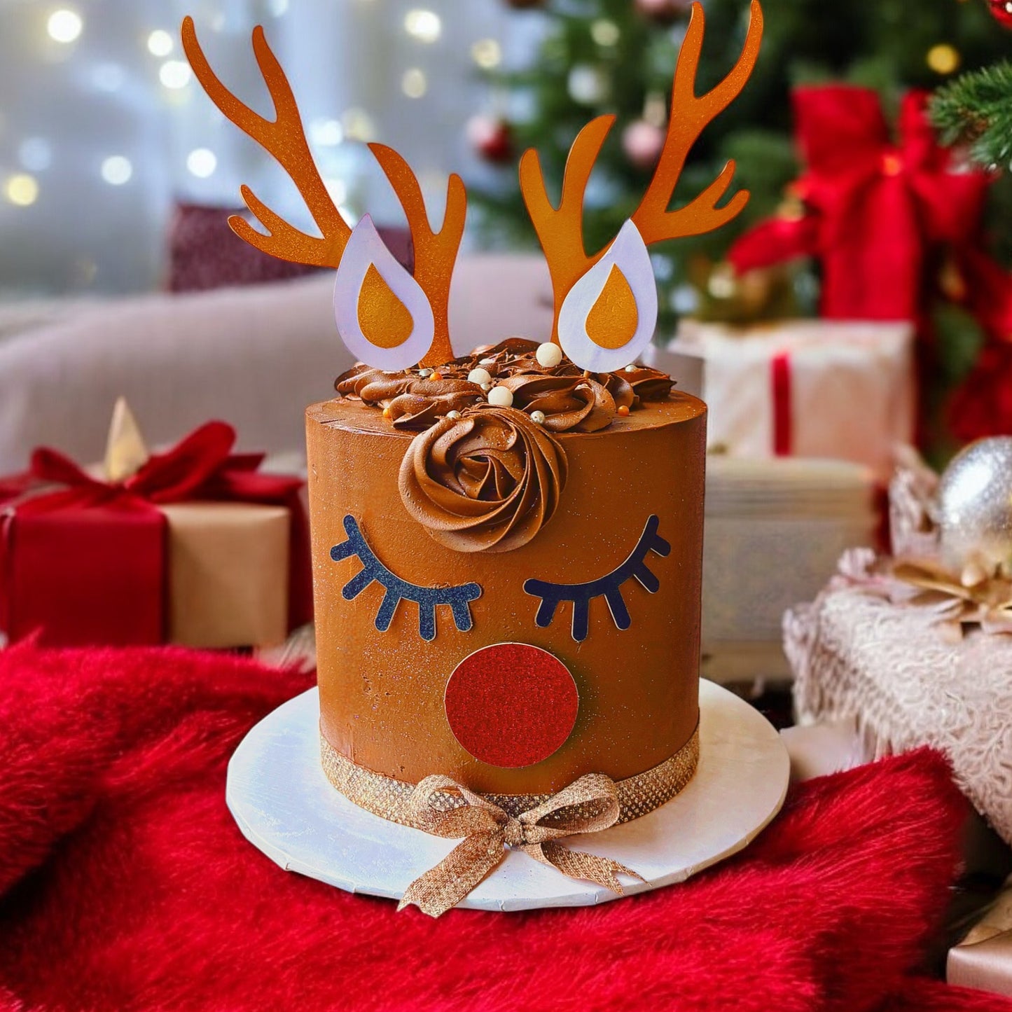 Christmas Reindeer Cake